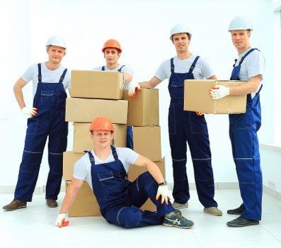 Dalston office equipment being handled for relocation