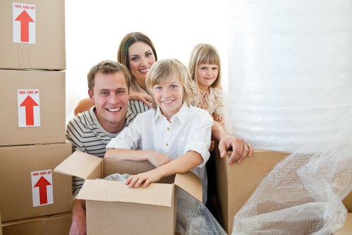 Local removals team loading items for Dalston storage and relocation
